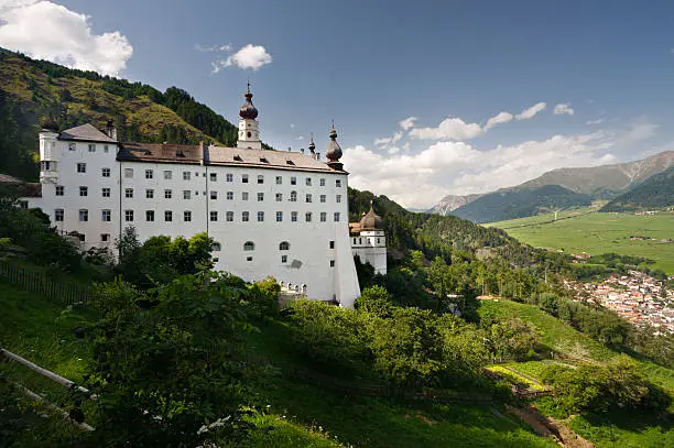 "The monastery Marienberg in the Vinschgau, Italy."