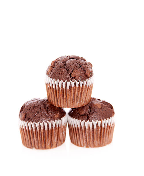 istock Chocolate Brownie Muffin Pyramid 183776278