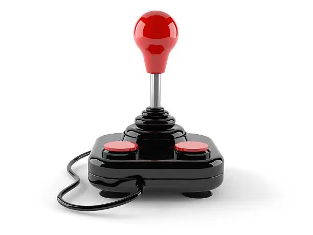 Joystick isolated on white background