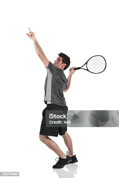 Giocatore Di Tennis - Fotografie stock e altre immagini di Giocare - Giocare, Posizione sportiva, Tennis