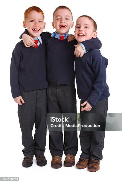 School Boys In Uniforms Stock Photo - Download Image Now - School Uniform, Boys, Three People