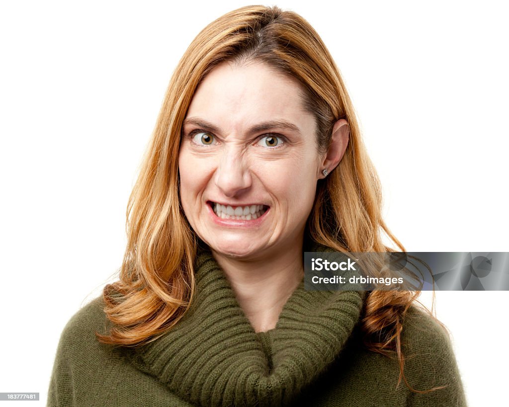 Female Portrait Portrait of a woman on a white background. http://s3.amazonaws.com/drbimages/m/olgwil.jpg 30-34 Years Stock Photo
