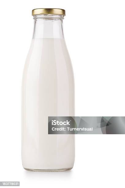 Milchflasche Clipping Path Stockfoto und mehr Bilder von Milch - Milch, Milchflasche, Flasche