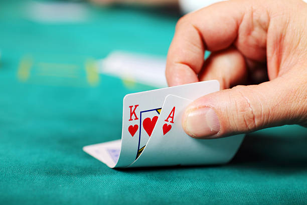 Player One blackjack hand stock pictures, royalty-free photos & images
