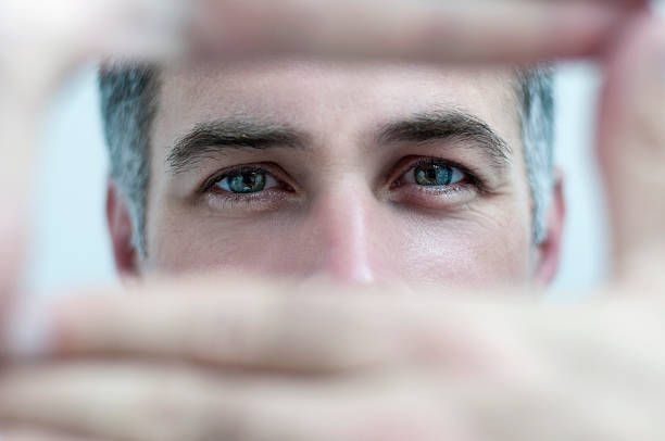 Man Focusing stock photo