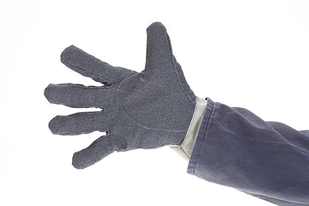 istock Craftsman close on glove showing number five 183778741