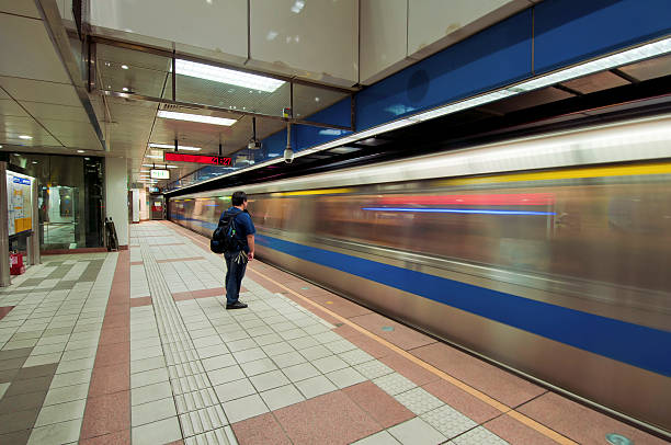 istock Motion Blur of Subway Train in Taipei 183778885