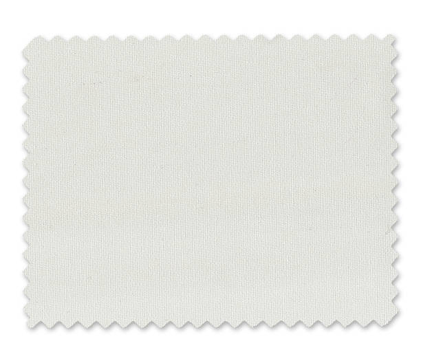 White Fabric Swatch stock photo