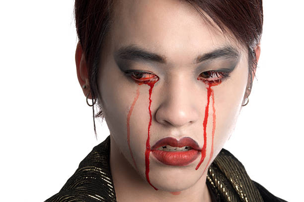 istock Vampire crying tears of blood. 183779473