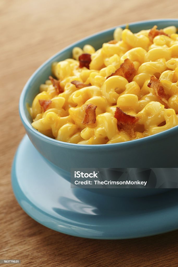 Macarrão com Bacon e Queijo - Royalty-free Amarelo Foto de stock