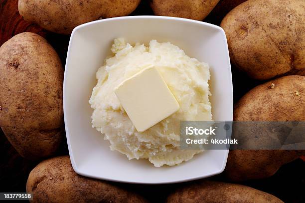 Puré De Papas Foto de stock y más banco de imágenes de Patatas preparadas - Patatas preparadas, Alimento, Comidas y bebidas