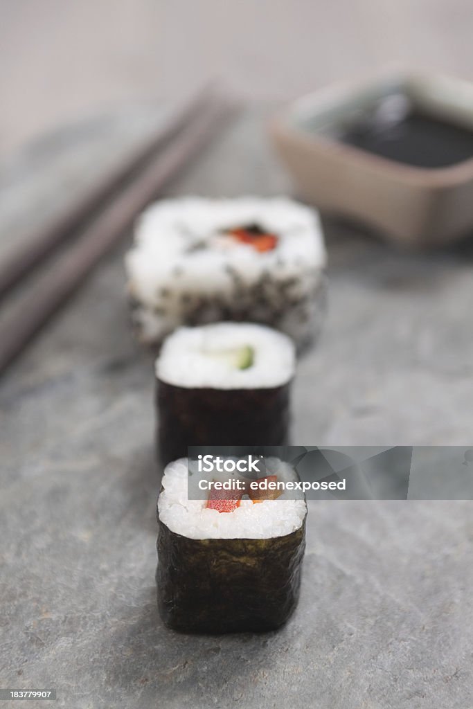 Maki Sushi - Lizenzfrei Asiatischer und Indischer Abstammung Stock-Foto