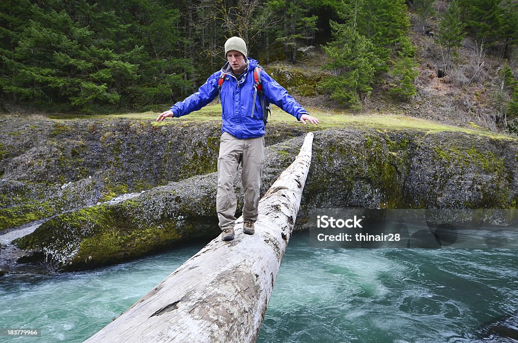 Hiker-log - Lizenzfrei Abenteuer Stock-Foto