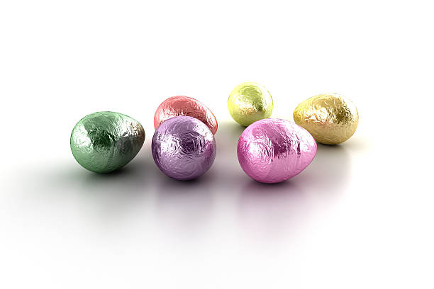 Chocolate Easter Eggs stock photo