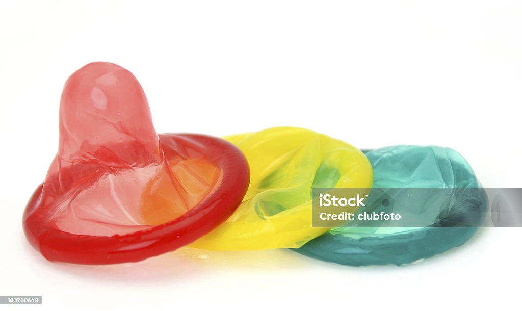 Kolorowe prezerwatywy - Zbiór zdjęć royalty-free (Prezerwatywa)