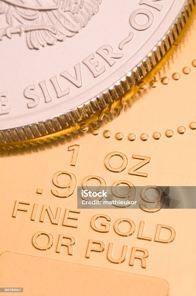 Oro y plata - Foto de stock de Ahorros libre de derechos