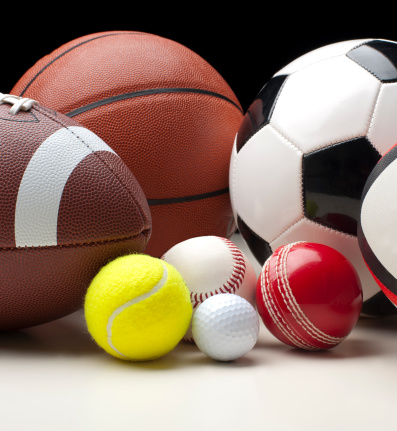 Sports balls for a number of different sports