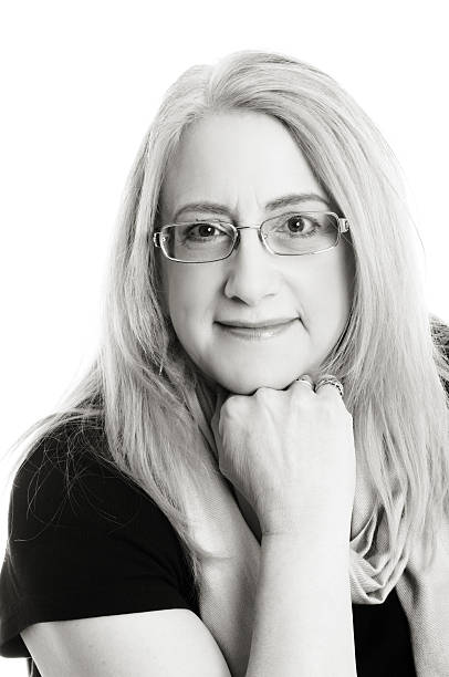 istock Mature woman portrait in B&W. 183781420