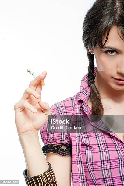 Teen Smoking Stock Photo - Download Image Now - Authority, Banner - Sign, Beauty