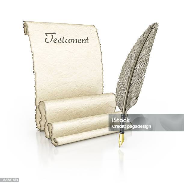 Testament Parchment Stock Photo - Download Image Now - Announcement Message, Antique, Beige