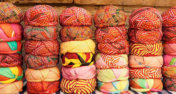 istock Colorful turban in India 183781953