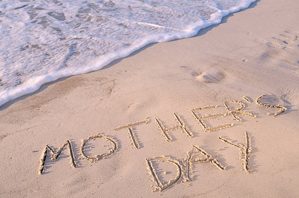 istock Words Mother's Day Written in the Sand 183781981