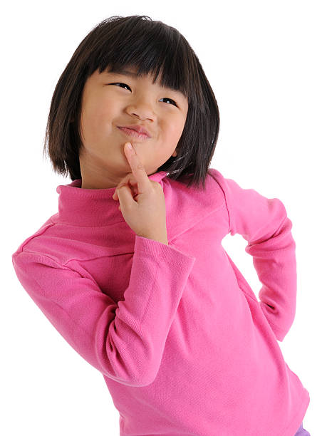 Young Girl Thinking stock photo