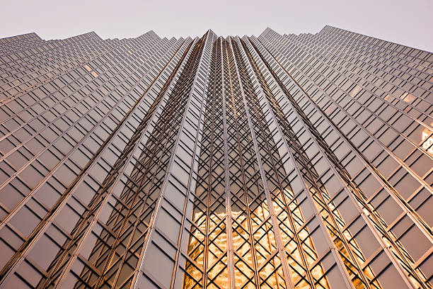 Looking up at skyscraper in Toronto Looking up at skyscraper in Toronto walking point of view stock pictures, royalty-free photos & images