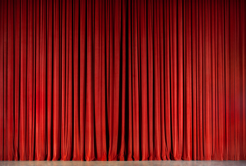 red theatre curtain