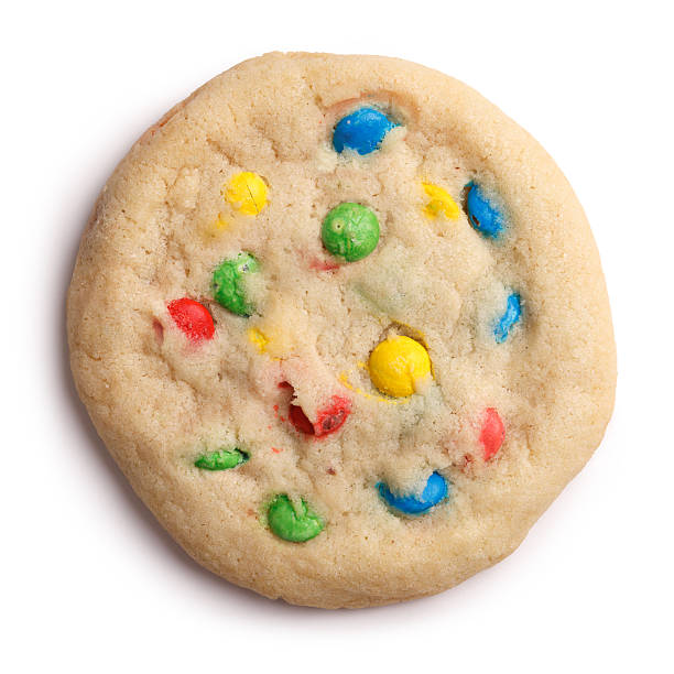 Candy Cookie Isolated + Clipping Path stock photo