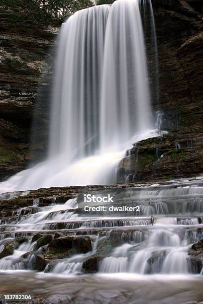 Secluded Waterfall Stock Photo - Download Image Now - Beauty In Nature, Blurred Motion, Flowing Water