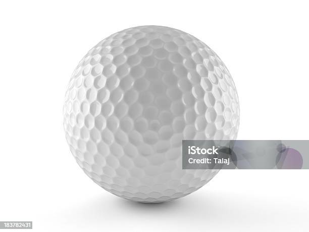 Golf Stockfoto und mehr Bilder von Golfball - Golfball, Weißer Hintergrund, Freisteller – Neutraler Hintergrund