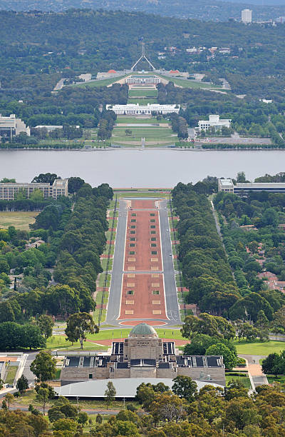 istock Aerial view of Canberra, Australia 183782544