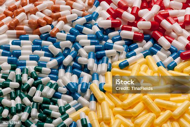 Healthcare Stock Photo - Download Image Now - Beauty, Blue, Capsule - Medicine
