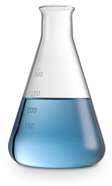 Laboratory Erlenmeyer flask.  beaker stock pictures, royalty-free photos & images
