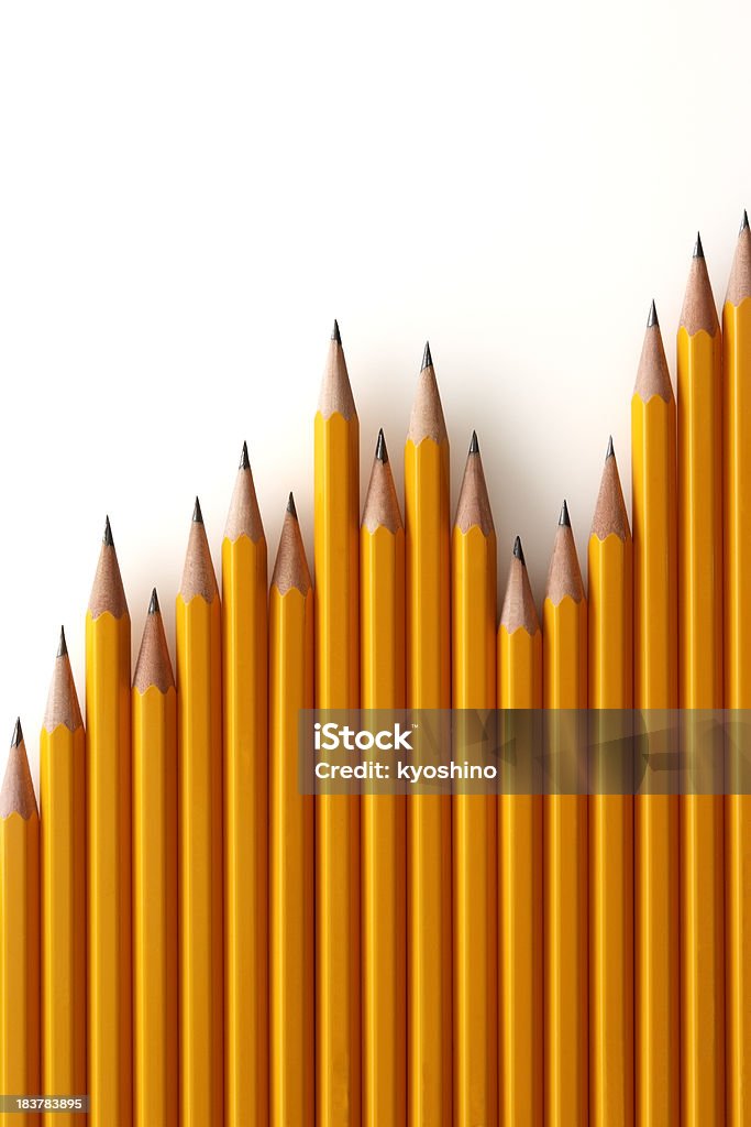 鉛筆からチャート - きちんとしているのロイヤリティフリーストックフォト