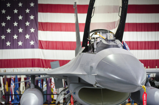 USA Fighter Jet on the Airshow