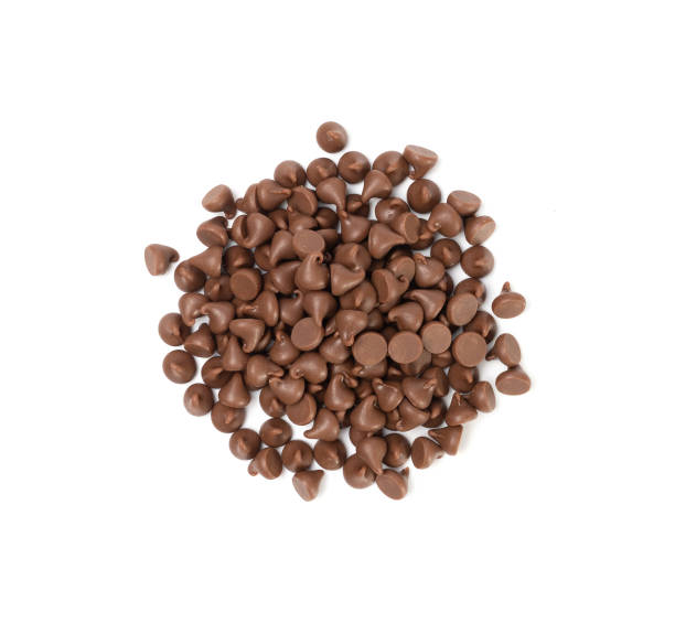 istock Chocolate Chips Isolated, Scattered Chocolate Sprinkles, Decorative Cocoa Drops, Cookie Decoration Ingredient 1837845192
