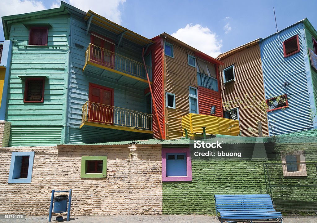 Couleurs de La Boca de maisons (Buenos Aires). - Photo de Abstrait libre de droits