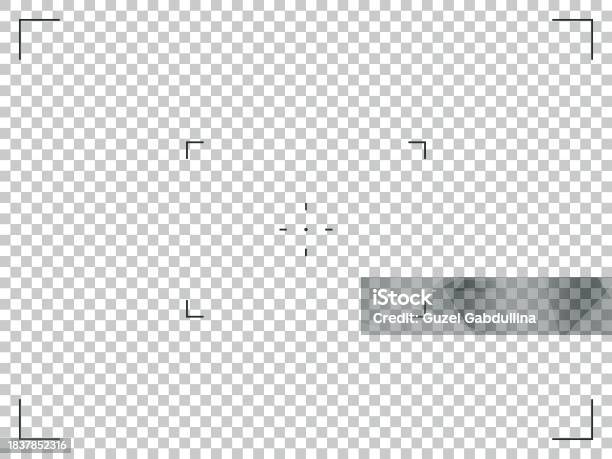 Camera Frame Front Camera Frame Viewfinder Grid With Cross Target Video Camera Recorder ...