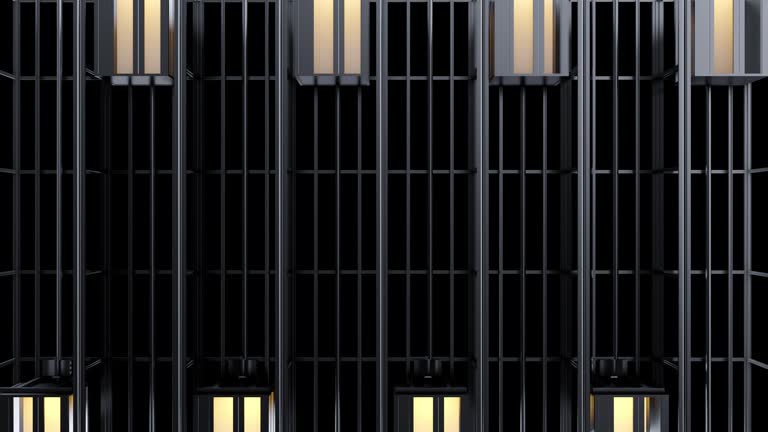 Open glass transparent elevators cabin with light moving on black wall house, office or hotel. Realistic 3d animation.