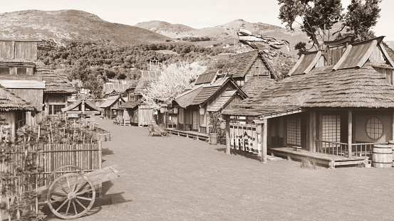 A Japanese Samurai village  (3d)
