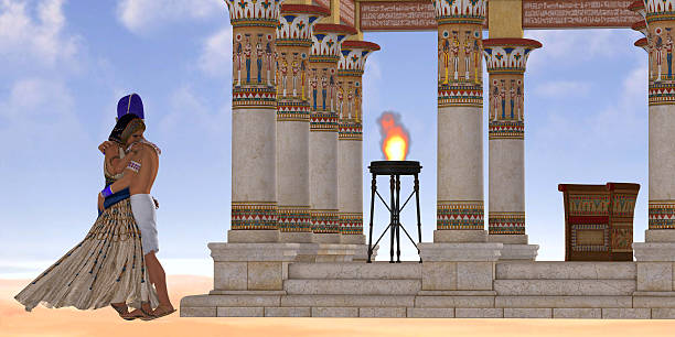 istock Egyptian Pharaoh and Queen 183789573