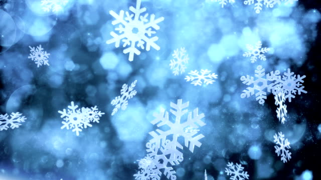 Animation of falling snow crystals. Seamlessly loopable. Perfectly usable for all christmas-related subjects. Created in Adobe After Effects and Blender.