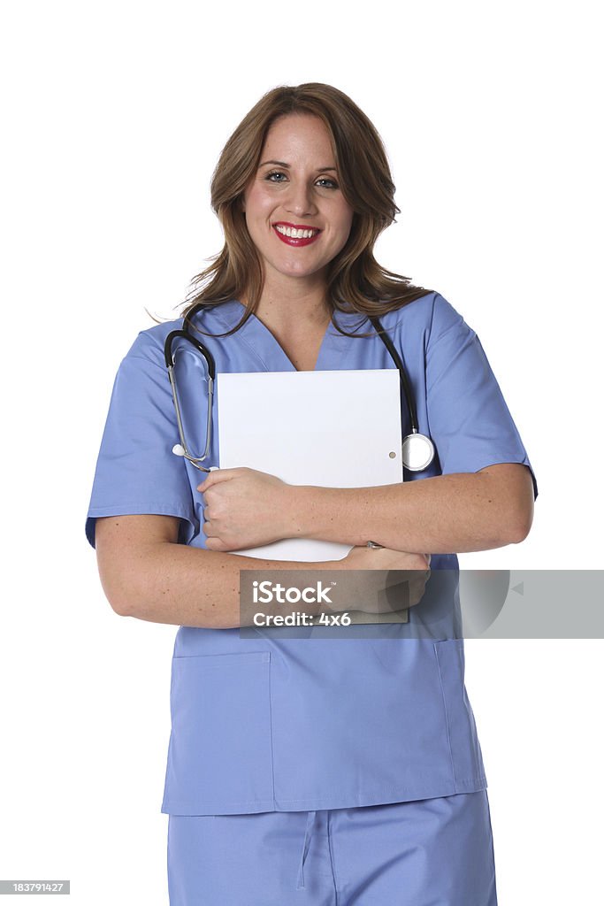 Enfermeira com a área de transferência - Royalty-free 20-29 Anos Foto de stock