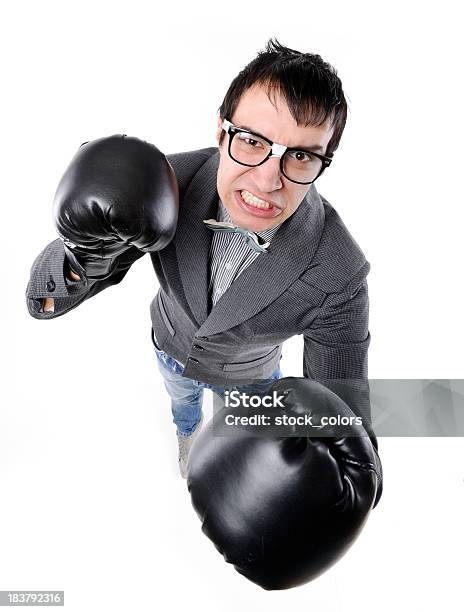 Boxeo Nerd Foto de stock y más banco de imágenes de 20 a 29 años - 20 a 29 años, 20-24 años, Adulto