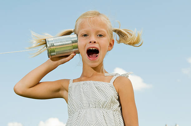 istock Girl screaming with tin can 183792393