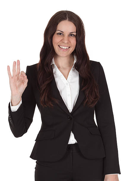 istock Businesswoman gesturing 183792778