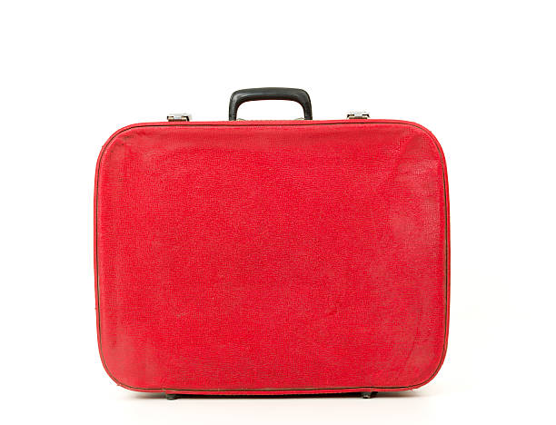 ancienne valise rouge - fashioned photos et images de collection