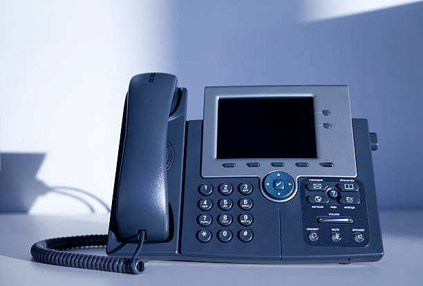 Office Cisco IP Phone stock photo
